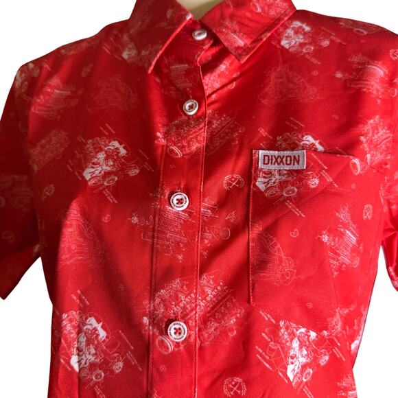 Dixxon 350 Party Shirt, Chevy Engine Gearhead Graphics, Women's Size Medium, NWT - Picture 5 of 8